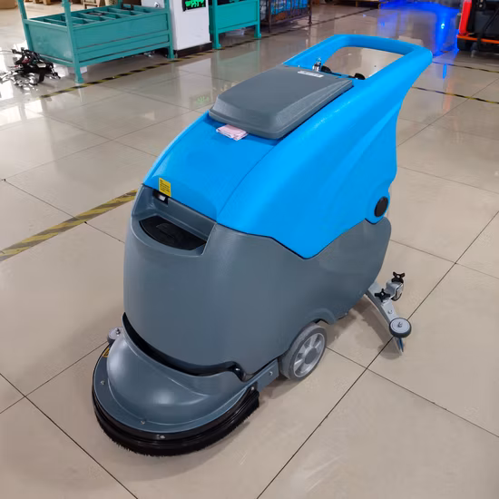 Top Quality Compact Floor Scrubber Dryer Electric Walk Behind Floor Scrubber Machine