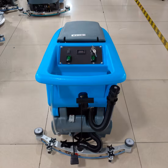 Top Quality Compact Floor Scrubber Dryer Electric Walk Behind Floor Scrubber Machine