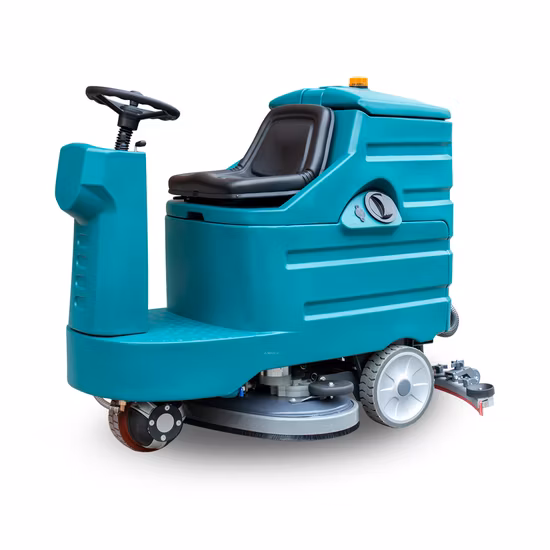 Tour électrique sur l'épurateur de sol automatique industriel/commercial par batterie Machine de nettoyage de lavage de rue de route au sol pour entrepôt d'hôpital de parking
